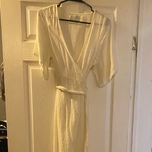 Ur and Outfitters white wrap dress